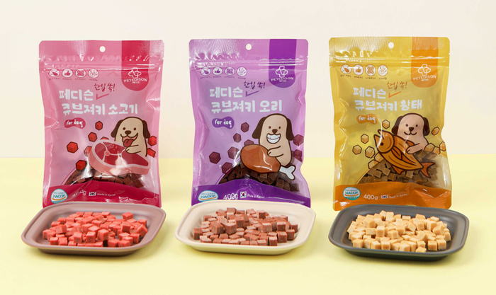 [마이펫페어] 페디슨 '한입쏙 큐브져키 3종' 출시
