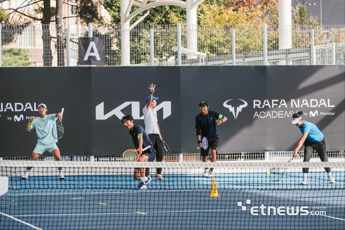 [포토] 라파 나달 아카데미, 기아 주니어 테니스 프로그램 개최