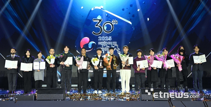 [포토] 2025 대한민국 게임대상 영광의 얼굴들